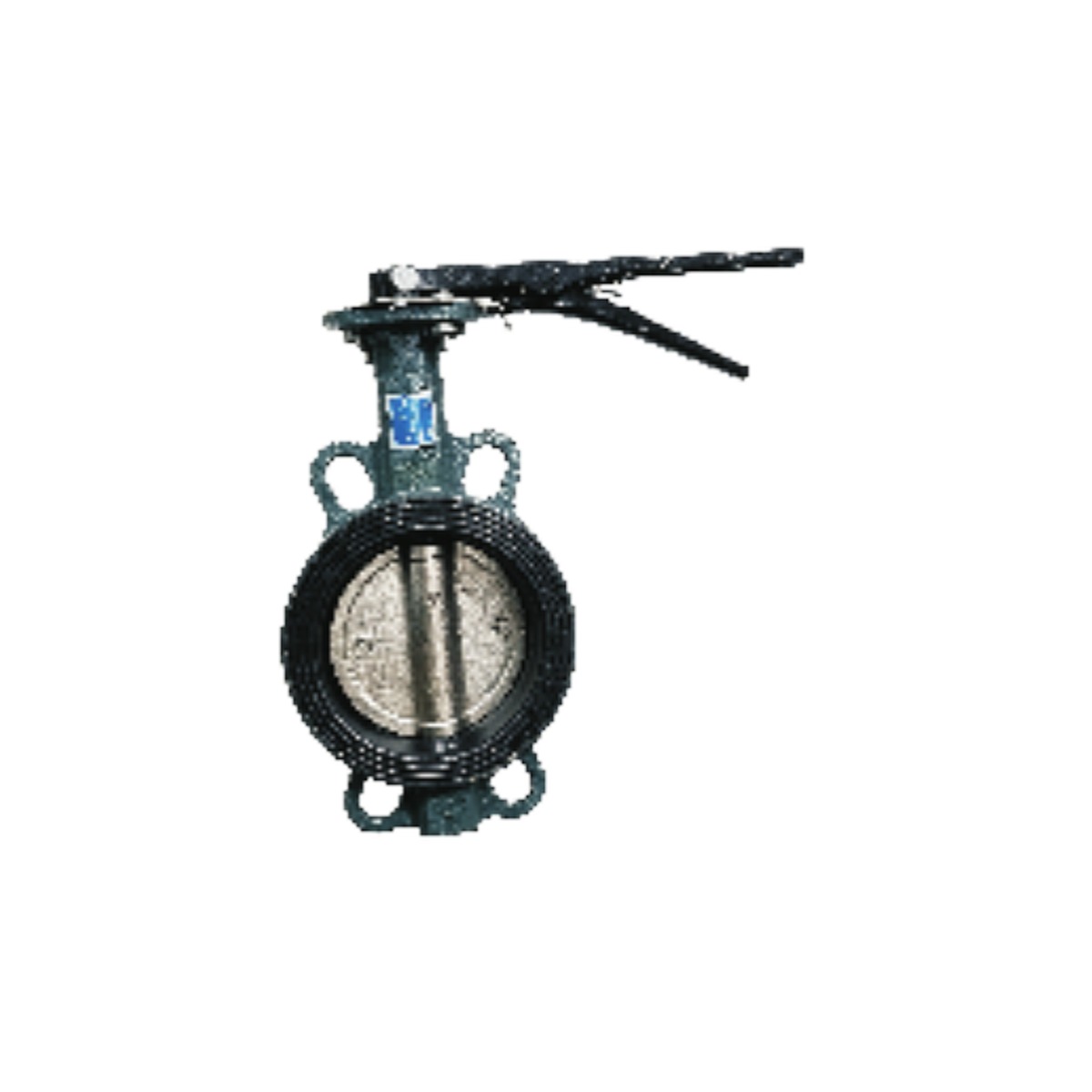 Grey Rubber-Lined Butterfly Valve